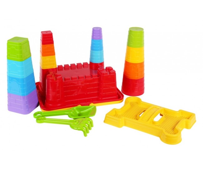 Set de nisip de construit castel TechnoK, cu accesorii