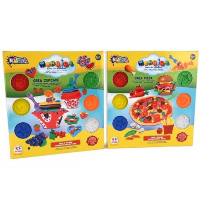 Set plastilina Globo Kidea, pizza sau prajituri