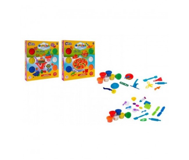 Set plastilina Globo Kidea, pizza sau prajituri