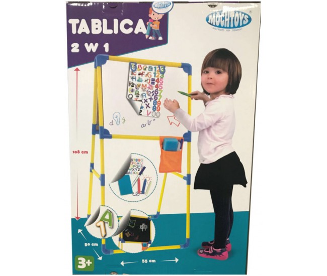 Tabla de desen Mochtoys 2 in 1, cu accesorii