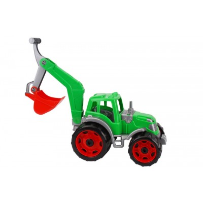 Tractor cu cupa, TechnoK, (3435) cu brat mobil, verde