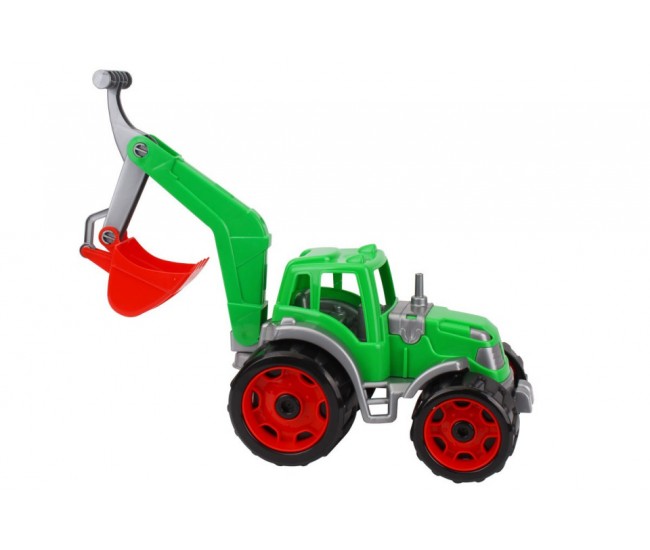 Tractor cu cupa, TechnoK, (3435) cu brat mobil, verde