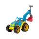 Tractor cu cupa, TechnoK, (3435) cu brat mobil, verde