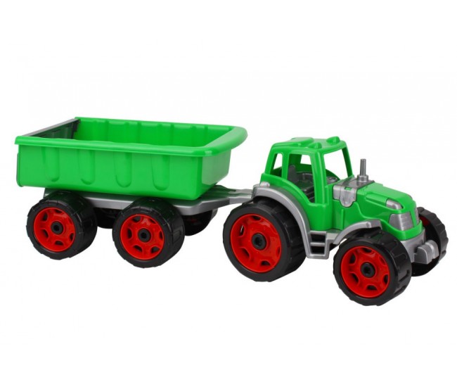 Tractor cu remorca, TechnoK, (3442), verde