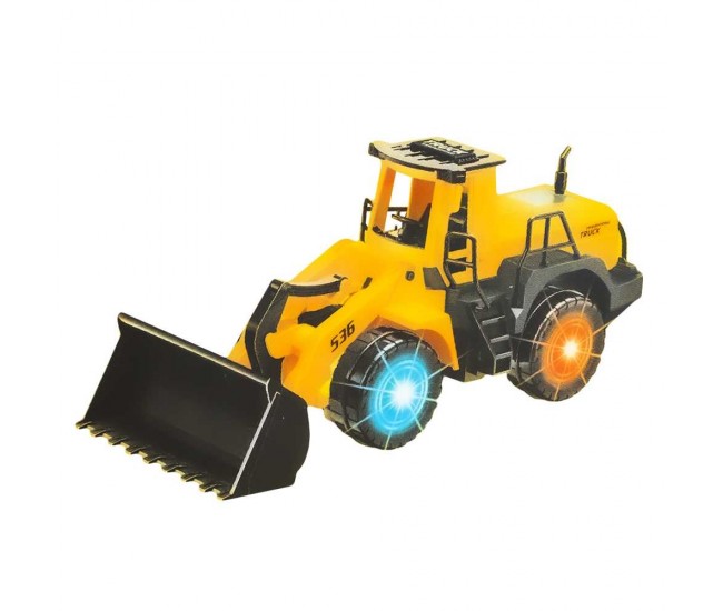 Excavator cu frictiune, lumina/sunet, 29x11x13 cm