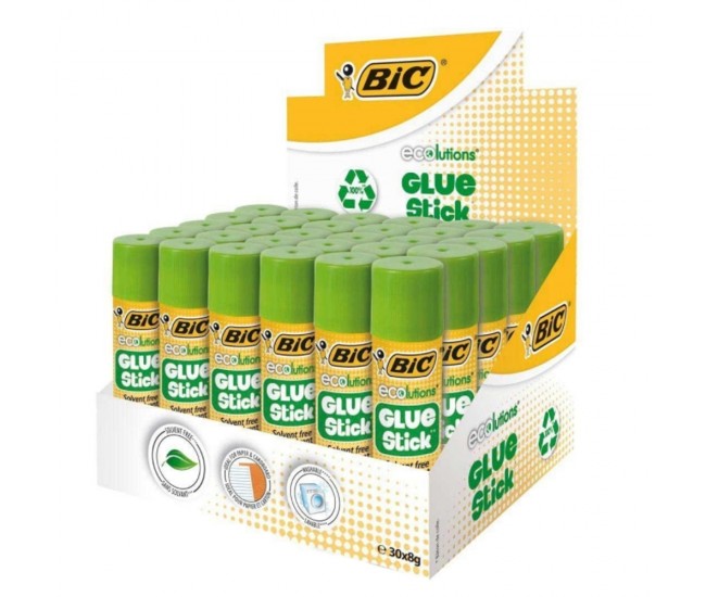 Lipici solid ECO 8 g 30/cutie - BIC