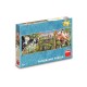 Puzzle panoramic Animale ferma, 150 piese - DINO TOYS