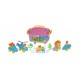 Set cuburi+jucarii, 128pcs/cutie, 37x24x21 cm, POLESIE