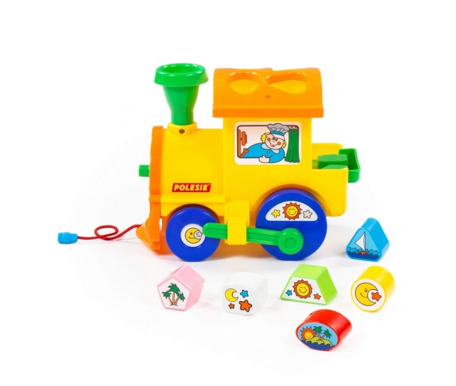 Locomotiva educativa+forme, 22x14x18 cm, Cavallino