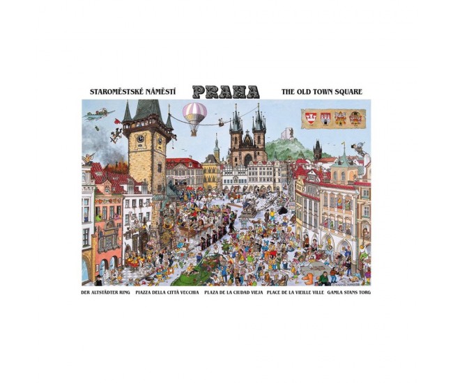 Puzzle Piata Orasului, 1000 piese - DINO TOYS