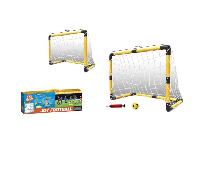 Poarta fotbal, 2 in 1, 45/90 cm