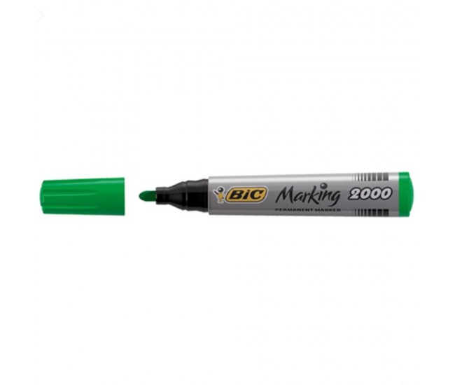 Marker permanent 2000 verde 12/cutie - BIC