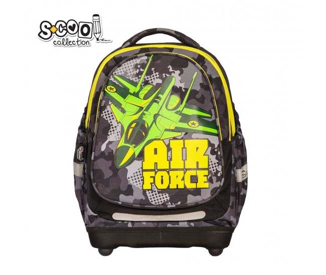 Ghiozdan anatomic AIR FORCE, 38x39x19.5 cm - S-COOL