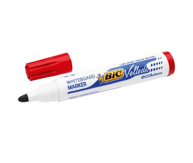 Marker ECO Velleda 1701 rosu 12/cutie - BIC