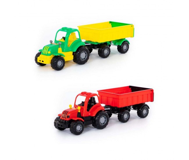 Tractor cu remorca - Hardy, 44x13x14 cm, Polesie