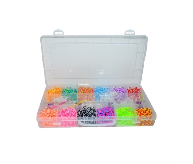 Set creativ elastice, 2400 piese/cutie