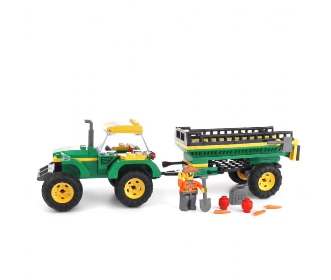 Blocki My Farm, Tractor cu remorca