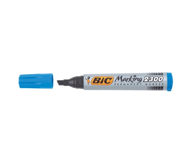 Marker permanent 2300 albastru 12/cutie - BIC