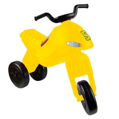 Motocicleta fara pedale, galbena - ROBENTOYS