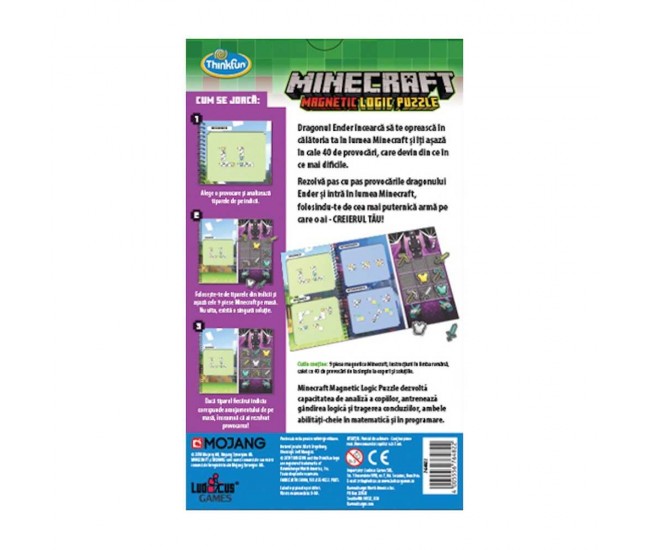 Thinkfun - Minecraft Magnetic, lb. romana