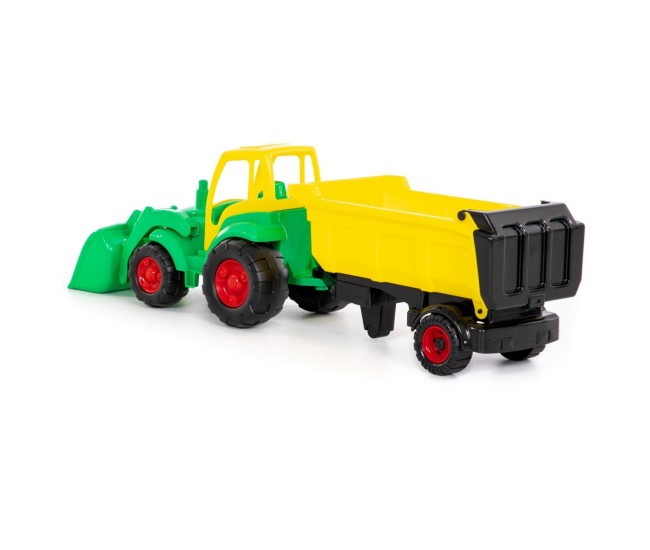 Tractor cu incarcator + remorca - Champion, 86x22x26 cm, Polesi