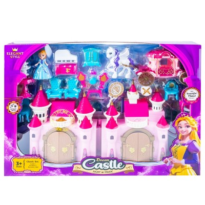 Castel muzical, cu figurina + accesorii