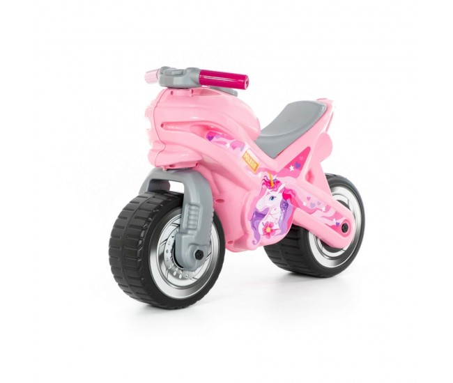 Motocicleta fara pedale, MX-ON, roz, 70x30x49,3 cm, Polesie