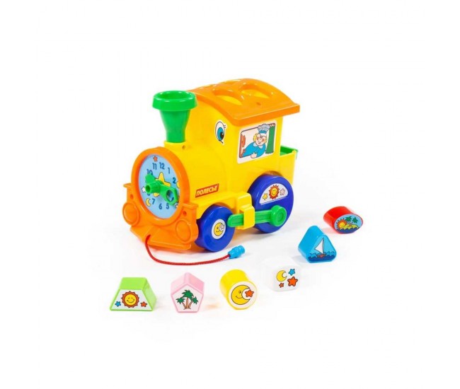 Locomotiva educativa+forme, 22x14x18 cm, Cavallino