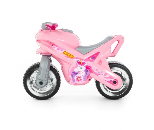 Motocicleta fara pedale, MX-ON, roz, 70x30x49,3 cm, Polesie