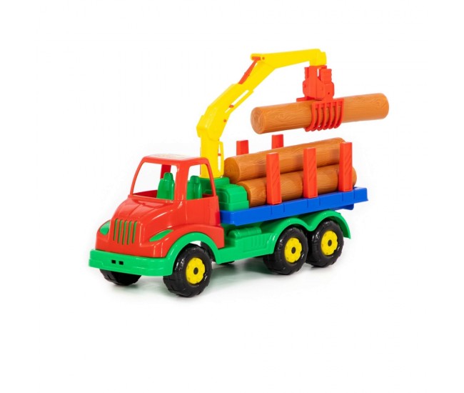 Camion cu lemne, 44x17x26,5 cm, Polesie