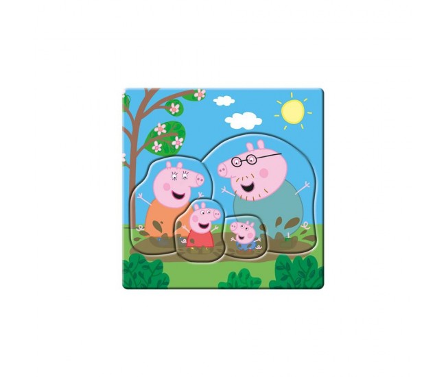 Puzzle 3 in 1, Peppa Pig - DINO TOYS