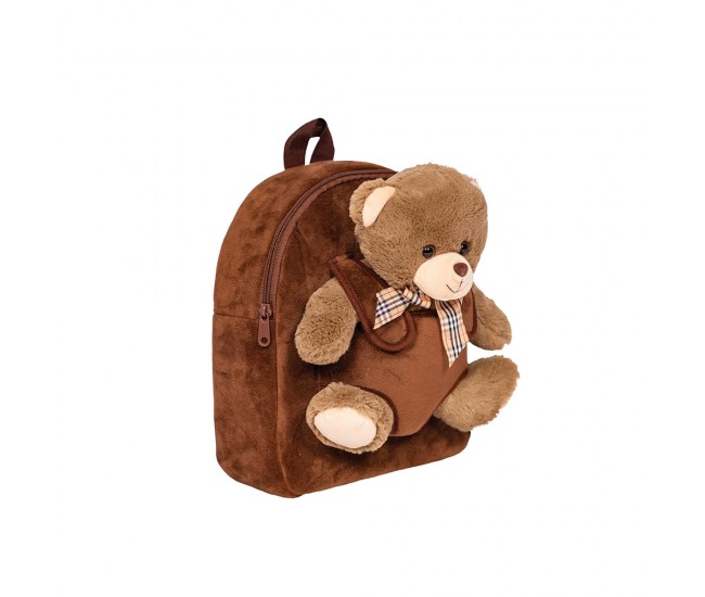 Ghiozdan gradinita BABY ANIMALS, BROWN BEAR, 23x8x28 cm - S-COOL