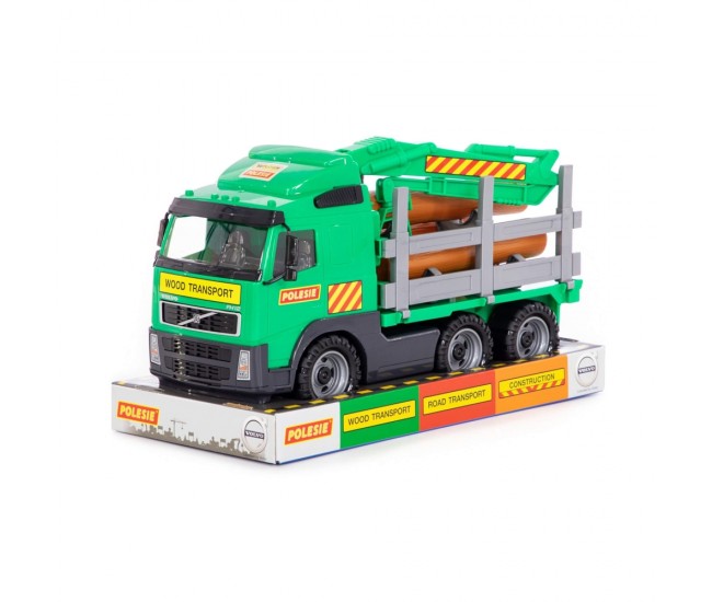 Camion cu lemne - Volvo PowerTruck, 45x19x25 cm, Wader