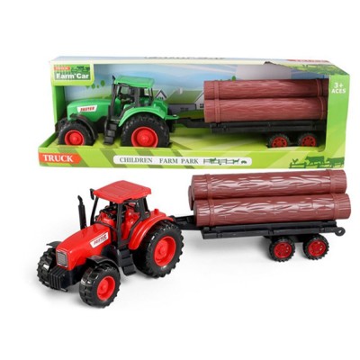 Tractor cu lemne, cu frictiune, 39 cm