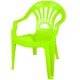 Scaunel din plastic, verde, 40x35x54.5 cm - ROBENTOYS