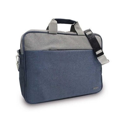 Geanta laptop, albastru/gri, 39x7x30 cm - OFFISHOP