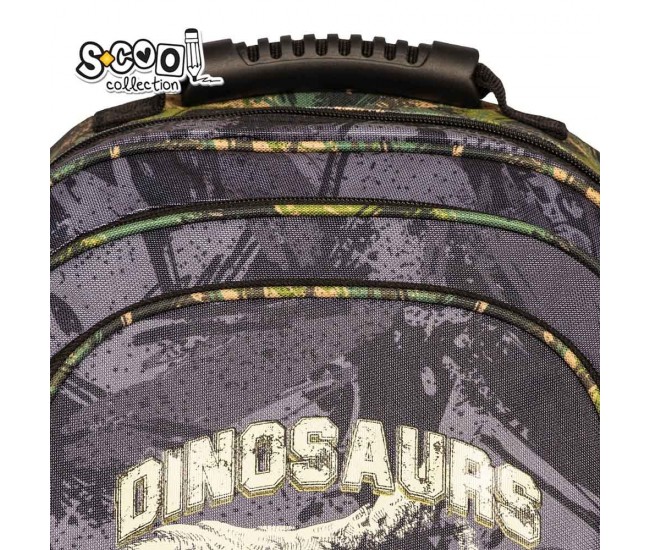 Ghiozdan ergonomic DINO, 40.5x29x13.5 cm - S-COOL