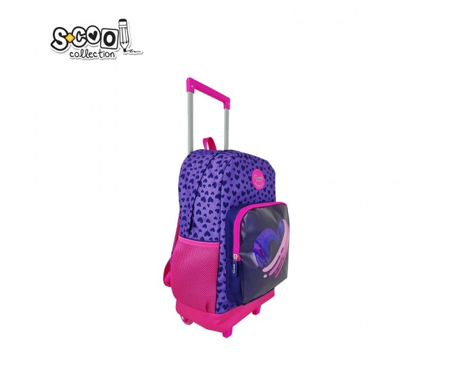 Ghiozdan trolley HEART, 45x32x16.5 cm - S-COOL