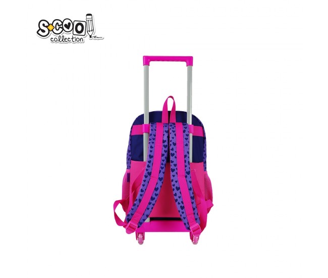 Ghiozdan trolley HEART, 45x32x16.5 cm - S-COOL