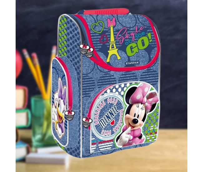 Ghiozdan - carcasa tare MINNIE. 37x27x14,5cm - STARPAK