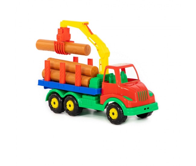 Camion cu lemne, 44x17x26,5 cm, Polesie