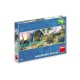 Puzzle panoramic Dinozauri, 150 piese - DINO TOYS