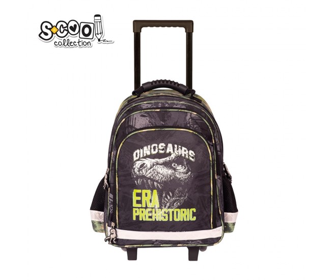 Ghiozdan trolley DINO, 38x29x14 cm - S-COOL