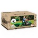 Tractor cu pedale si remorca/verde/53x143x45 - Dolu