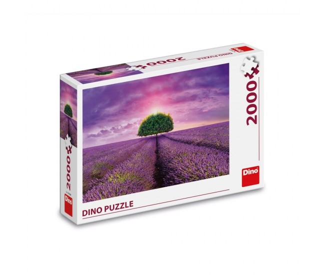 Puzzle Camp cu lavanda, 2000 piese - DINO TOYS