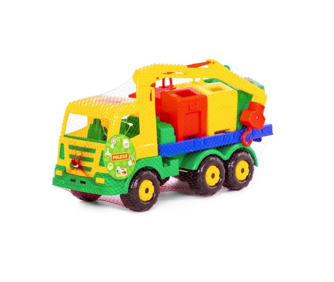 Masina salubrizare + containere - SuperTruck, 42x16x25cm, Wader