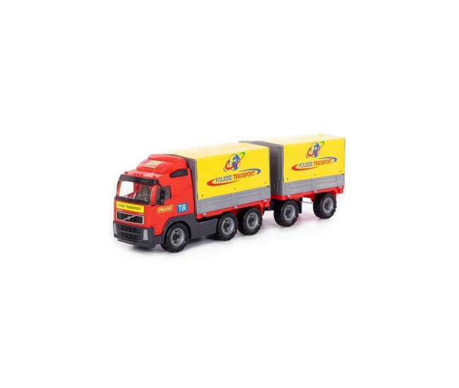 Camion cu remorca + prelata - Volvo PowerTruck, 77x19x25 cm, Wad