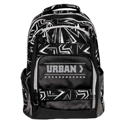 Ghiozdan anatomic compartiment laptop, URBAN BLACK LINES, 46x31x16 cm - S-COOL