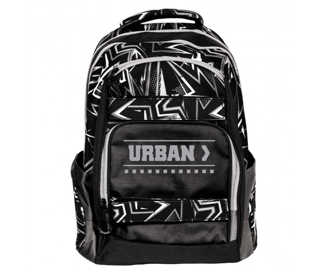 Ghiozdan anatomic compartiment laptop, URBAN BLACK LINES, 46x31x16 cm - S-COOL