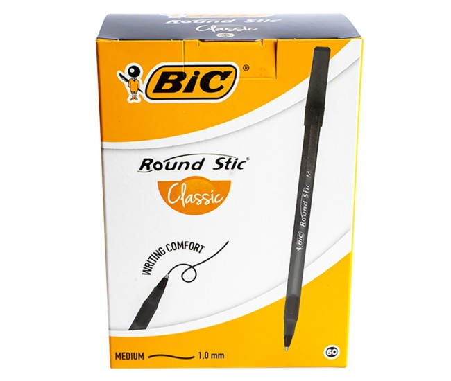 Pix Round Stic negru 60/cutie - BIC